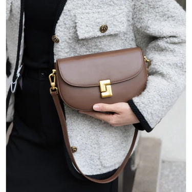 Genuine Leather Crossbody Bag